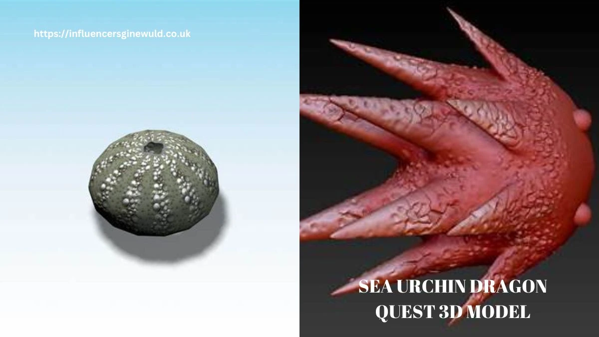 sea urchin dragon quest 3d model