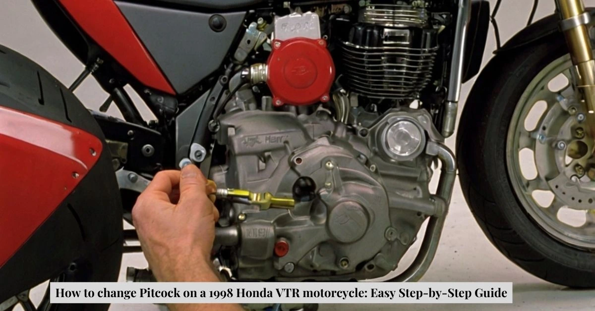 How to change Pitcock on a 1998 Honda VTR motorcycle